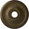 Ekena Millwork Bailey Ceiling Medallion (Fits Canopies up to 5 3/4"), Hnd-Painted Brass, 18"OD x 3 3/4"ID x 1 1/2"P CM18BIBRS - alternate 1